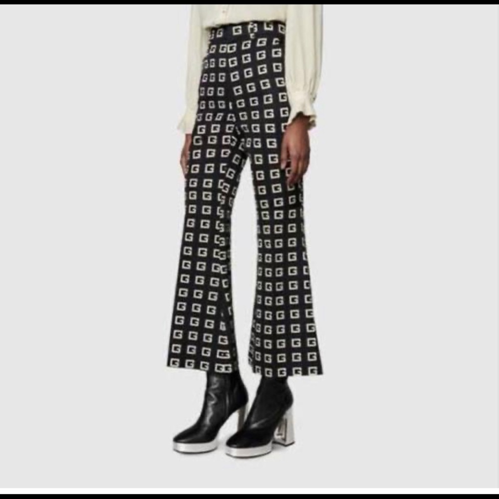 GUCCI
Malaga Kid Chrome Ankle Boots 41.5 Black